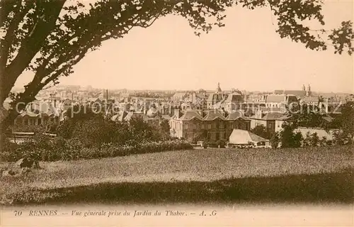 AK / Ansichtskarte Rennes_35 Vue generale prise du Jardin du Thabor 