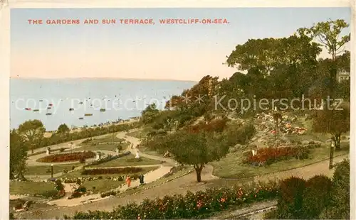 AK / Ansichtskarte Westcliff_on_Sea The Gardens and Sun Terrace Westcliff_on_Sea