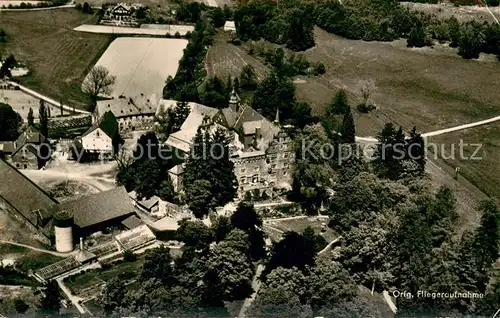 AK / Ansichtskarte Lauterbach_Hessen Fliegeraufnahme Schloss Eisenbach Warburg des Vogelberges Lauterbach Hessen