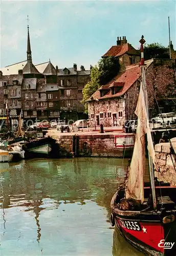 AK / Ansichtskarte Honfleur Bassin et la Lieutenance Honfleur