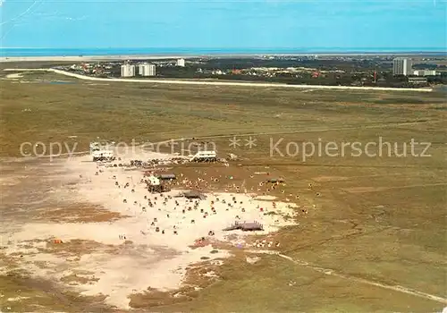 AK / Ansichtskarte St_Peter Ording Fliegeraufnahme Strand St_Peter Ording