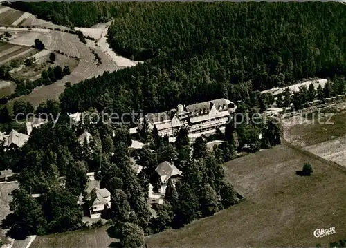 AK / Ansichtskarte Schoemberg_Schwarzwald Fliegeraufnahme Waldsanatorium Schoemberg Schwarzwald