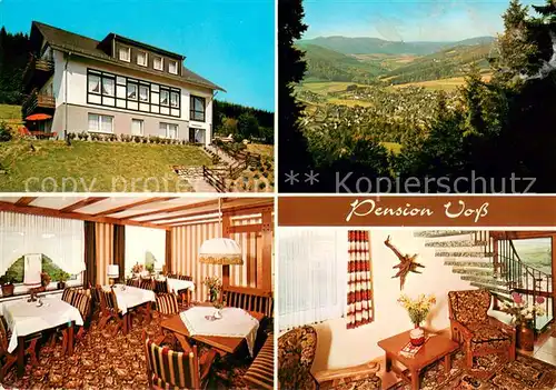 AK / Ansichtskarte Winterberg_Hochsauerland Niedersfeld Pension Voss Winterberg_Hochsauerland