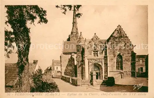 AK / Ansichtskarte Perros Guirec Eglise de la Clarte chef doeuvre du XVIe siecle Perros Guirec