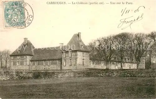 AK / Ansichtskarte Carrouges Le Chateau Vue sur le Parc Carrouges