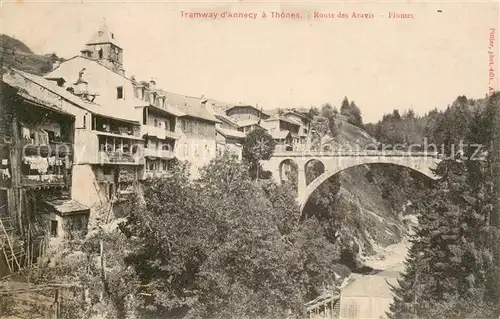 AK / Ansichtskarte Thones Tramway d Annecy Route des Aravis Flument Thones