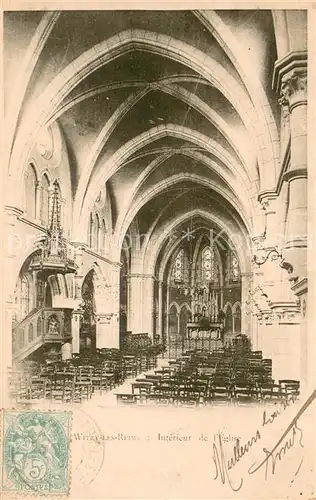 AK / Ansichtskarte Witry les Reims Interieur de l Eglise Witry les Reims