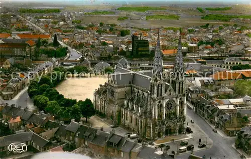 AK / Ansichtskarte Chateauroux_Indre Vue aerienne Eglise St Andre Place Voltaire Chateauroux Indre