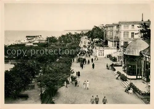 AK / Ansichtskarte Zinnowitz_Ostseebad oestliche Kurpromenade Zinnowitz_Ostseebad