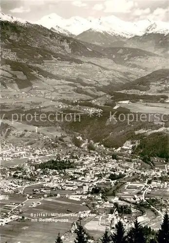 AK / Ansichtskarte Spittal_Drau Fliegeraufnahme mit Millstaettersee und Risseckgruppe Spittal Drau