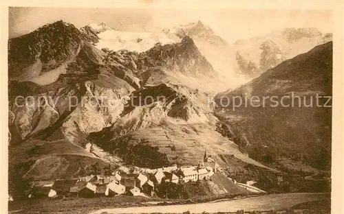 AK / Ansichtskarte La_Grave Panorama la Meije et ses glaciers Alpes La_Grave