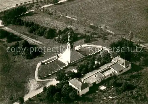 AK / Ansichtskarte Mohyla_Miru_Slavkova_Czechia Fliegeraufnahme 