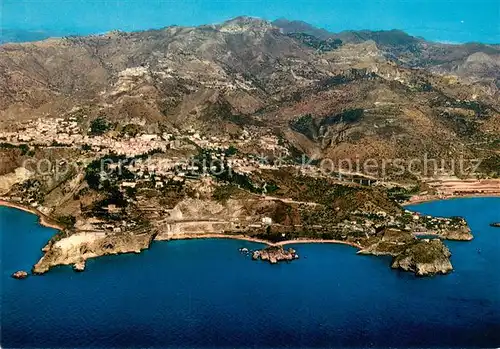 AK / Ansichtskarte Taormina_Sizilien Fliegeraufnahme Taormina Sizilien