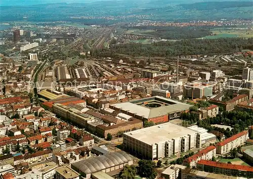 AK / Ansichtskarte Basel_BS Fliegeraufnahme mit Mustermesse Basel_BS