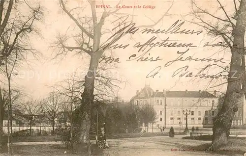 AK / Ansichtskarte Epinal_Vosges_88 Le Cours et le College 