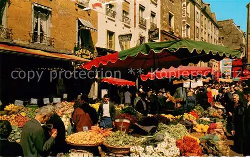 AK / Ansichtskarte Paris La rue Mouffetard Marche Paris