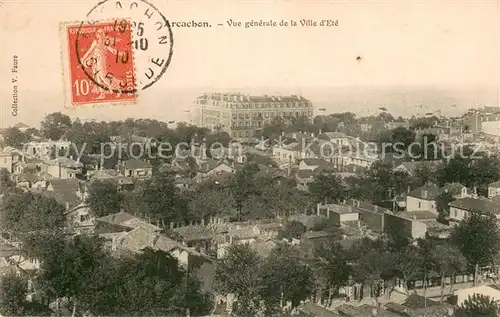 AK / Ansichtskarte Arcachon_33 Vue generale de la Ville d Ete 