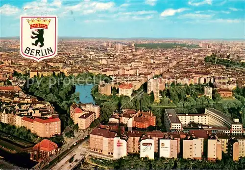 AK / Ansichtskarte Berlin Panorama Blick vom Funkturm Wappen Berlin