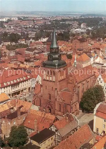 AK / Ansichtskarte Guestrow_Mecklenburg_Vorpommern Fliegeraufnahme Pfarrkirche Guestrow_Mecklenburg