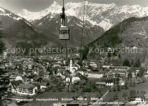 AK / Ansichtskarte Schruns_Vorarlberg Montafoner Hochjochbahn Bergbahn Alpenpanorama Schruns Vorarlberg