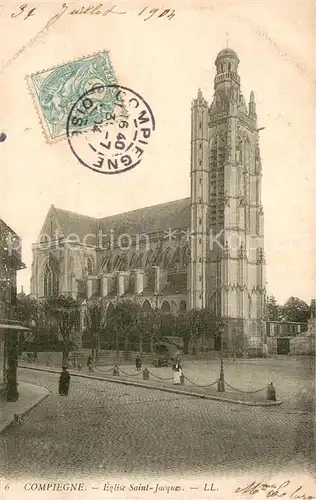 AK / Ansichtskarte Compiegne_60 Eglise Saint Jacques 