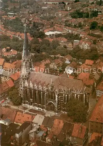 AK / Ansichtskarte Muehlhausen_Thueringen Fliegeraufnahme Thomas Muentzer Gedenkstaette Marienkirche Muehlhausen Thueringen