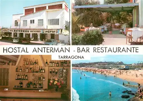 AK / Ansichtskarte Tarragona Hostal Anterman Bar Restaurante Strand Tarragona