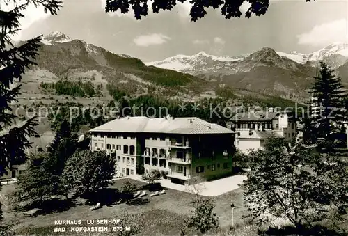 AK / Ansichtskarte Bad_Hofgastein Kurhaus Luisenhof Panorama Bad_Hofgastein