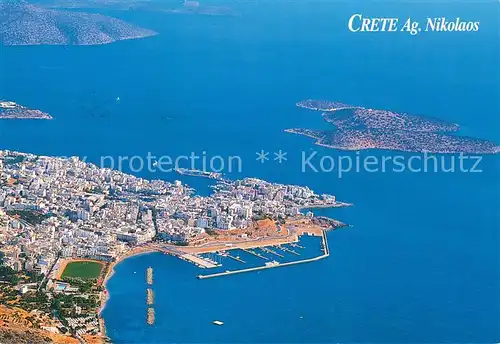 AK / Ansichtskarte Nikolaos_Agios_Kreta Fliegeraufnahme Nikolaos_Agios_Kreta