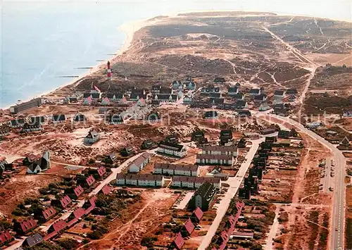 AK / Ansichtskarte Hoernum_Sylt Nordseebad Nordseeinsel Fliegeraufnahme Hoernum Sylt