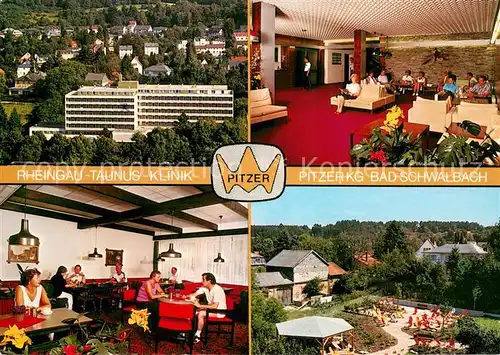 AK / Ansichtskarte Bad_Schwalbach Rheingau Taunus Klinik Aufenthaltsraum Terrasse Bad_Schwalbach