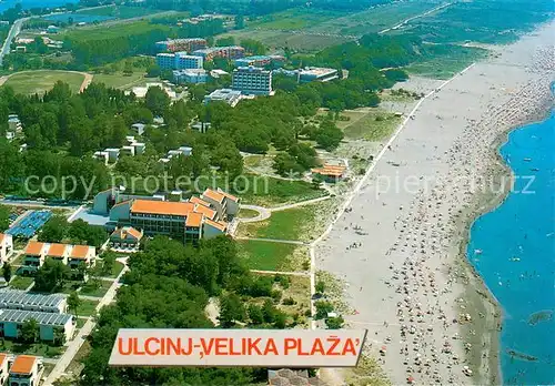 AK / Ansichtskarte Ulcinj Velika Plaza Hoteli Fliegeraufnahme Ulcinj