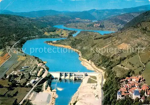 AK / Ansichtskarte Poncin Les gorges de l Ain Barrage d Allement vue aerienne Poncin