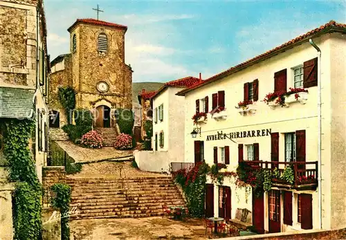 AK / Ansichtskarte Biriatou Auberge Hiribarren Eglise Biriatou