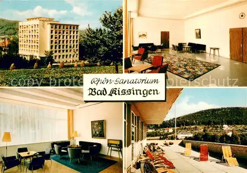 AK / Ansichtskarte Bad_Kissingen Rhoen Sanatorium Aufenthaltsraeume Terrasse Bad_Kissingen