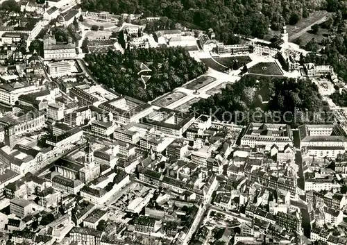 AK / Ansichtskarte Karlsruhe_Baden Fliegeraufnahme Karlsruhe_Baden