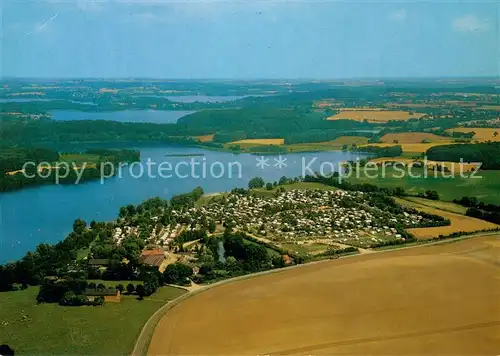 AK / Ansichtskarte Augstfelde Campingpark Vierer See Ploener Seenplatte Fliegeraufnahme 