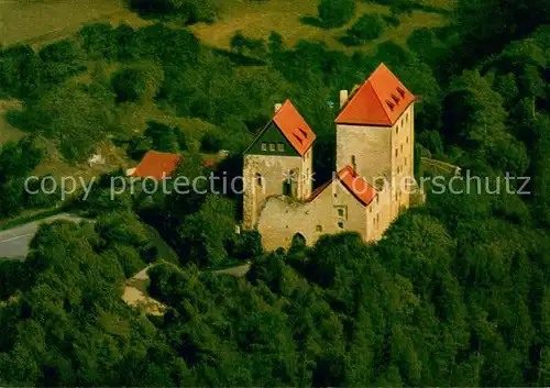 AK / Ansichtskarte Nentershausen_Hessen Burg Tannenberg Fliegeraufnahme Nentershausen Hessen