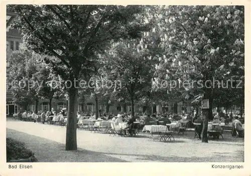 AK / Ansichtskarte Bad_Eilsen Konzertgarten Gartenrestaurant Bad_Eilsen