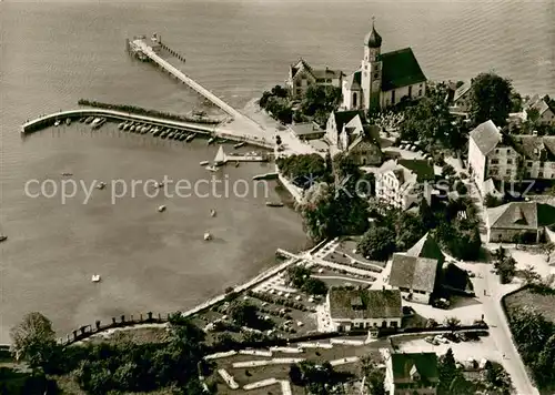 AK / Ansichtskarte Wasserburg_Bodensee Fliegeraufnahme Wasserburg Bodensee