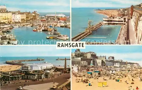 AK / Ansichtskarte Ramsgate The Harbour The Bathing Pool Royal Victory Pavilion East Sands Ramsgate