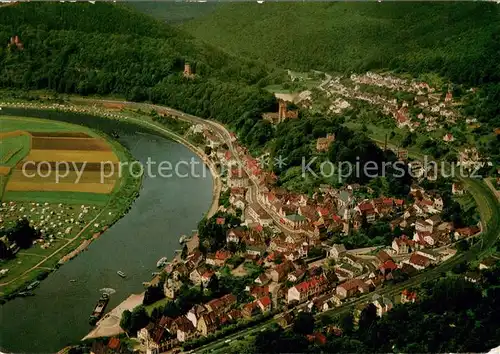 AK / Ansichtskarte Neckarsteinach Fliegeraufnahme Neckarsteinach