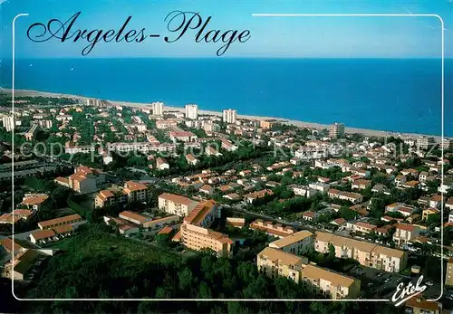 AK / Ansichtskarte Argeles_Plage Vue aerienne Argeles_Plage