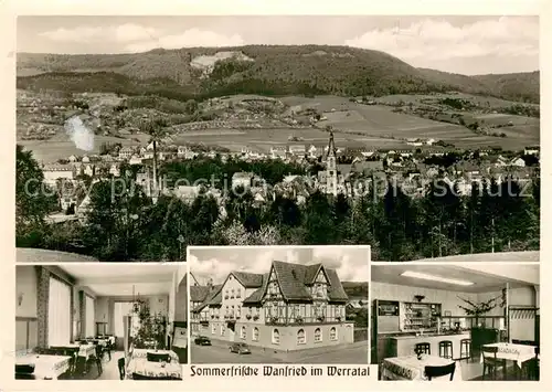 AK / Ansichtskarte Wanfried Hotel Pension Wanfrieder Hof Restaurant Panorama Sommerfrische Wanfried