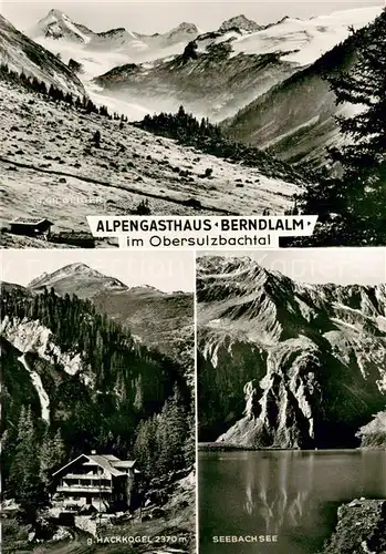 AK / Ansichtskarte Neukirchen_Grossvenediger Alpengasthaus Berndlalm Obersulzbachtal Gr Geiger hackkogel Seebachsee Neukirchen Grossvenediger