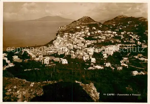 AK / Ansichtskarte Capri Panorama e Vesuvio Capri