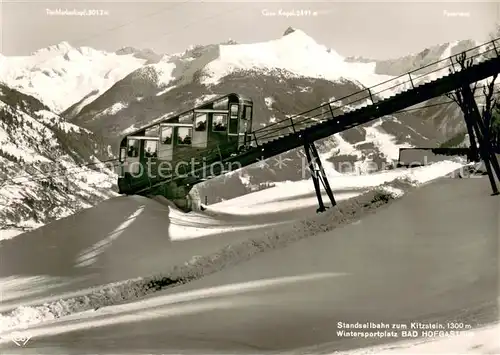 AK / Ansichtskarte Bad_Hofgastein Standseilbahn zum Kitzstein  Bad_Hofgastein