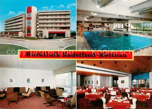 AK / Ansichtskarte Mettnau_Radolfzell_Bodensee Kurklinik Speisesaal Aufenthaltsraum Hallenbad Mettnau_Radolfzell