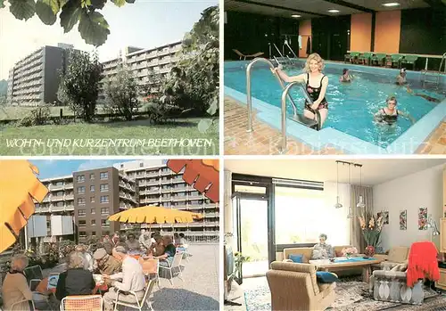 AK / Ansichtskarte Bornheim_Rheinland Wohn  und Kurzentrum Beethoven Terrasse Hallenbad Bornheim_Rheinland