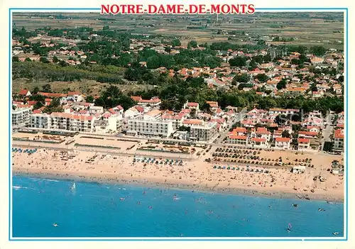 AK / Ansichtskarte Notre Dame de Monts Vue aerienne de la plage Notre Dame de Monts